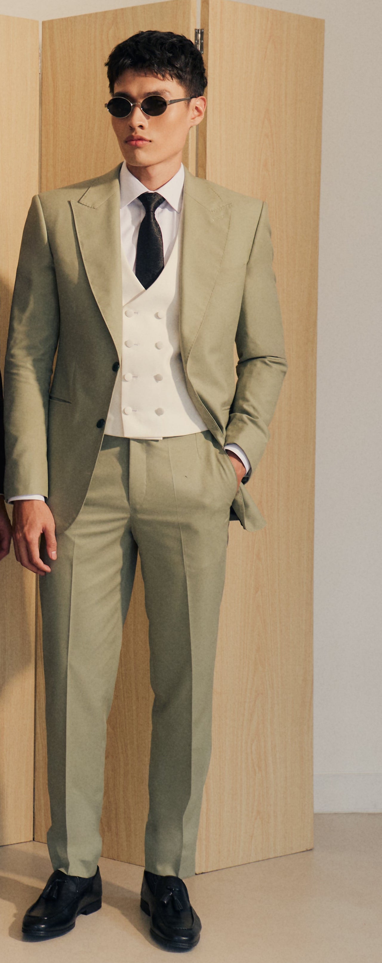 Celadon Three-Piece Suit