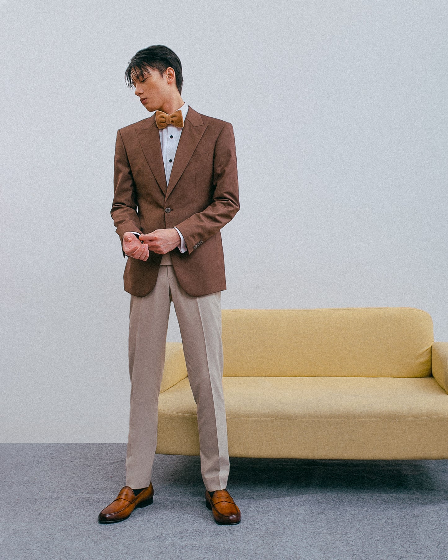 Brown Tuxedo