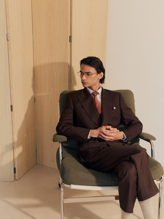 Espresso Double-Breasted Suit