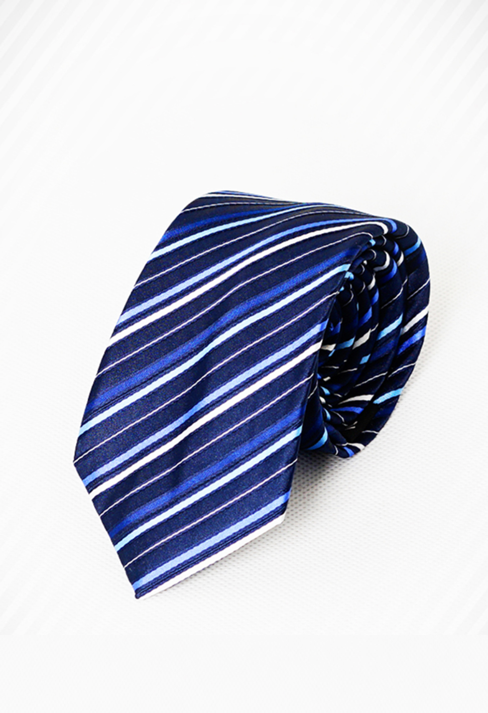 Blue Tie With Blue Stripes