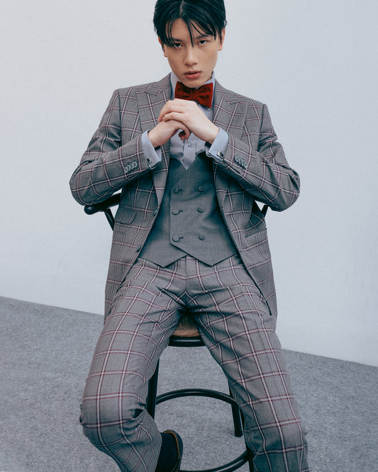 Grey Checkered Suit